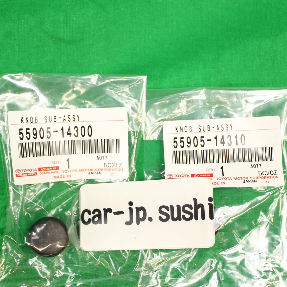 TOYOTA Genuine SUPRA JZA80 HVAC Heater Control Knob 55905-14300 55905-14310 SET - Imagem 4 de 4