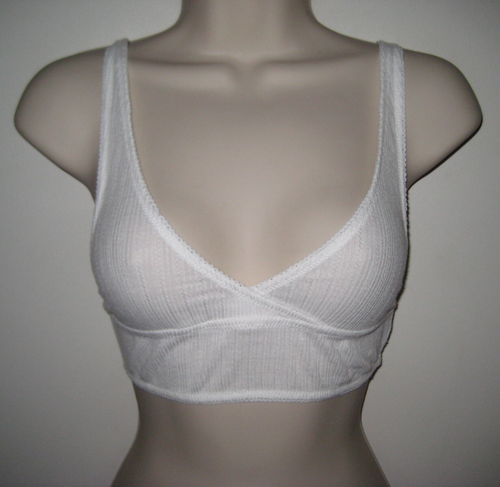 Free People Intimately Plunge Knit Bralette Ivory Size XS NWT