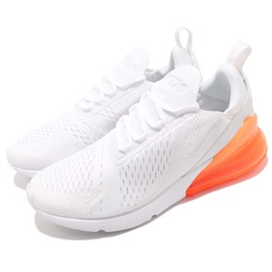 tenis nike blancos con naranja