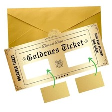 Goldenes Ticket Geschenkkarte Zum Selber Ausfüllen Mit Rubbellos Geburtstagskart