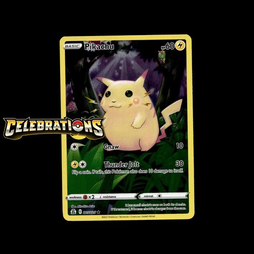 Lot de cartes Pokémon Célébrations 25ème Anniversaire ! Carte Holo Full Art Charizard comme neuve - Photo 6 sur 62