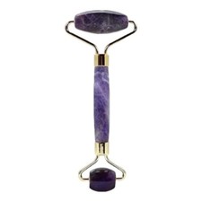 Amethyst Facial Roller, helps reduce under-eye puffiness and dark circles