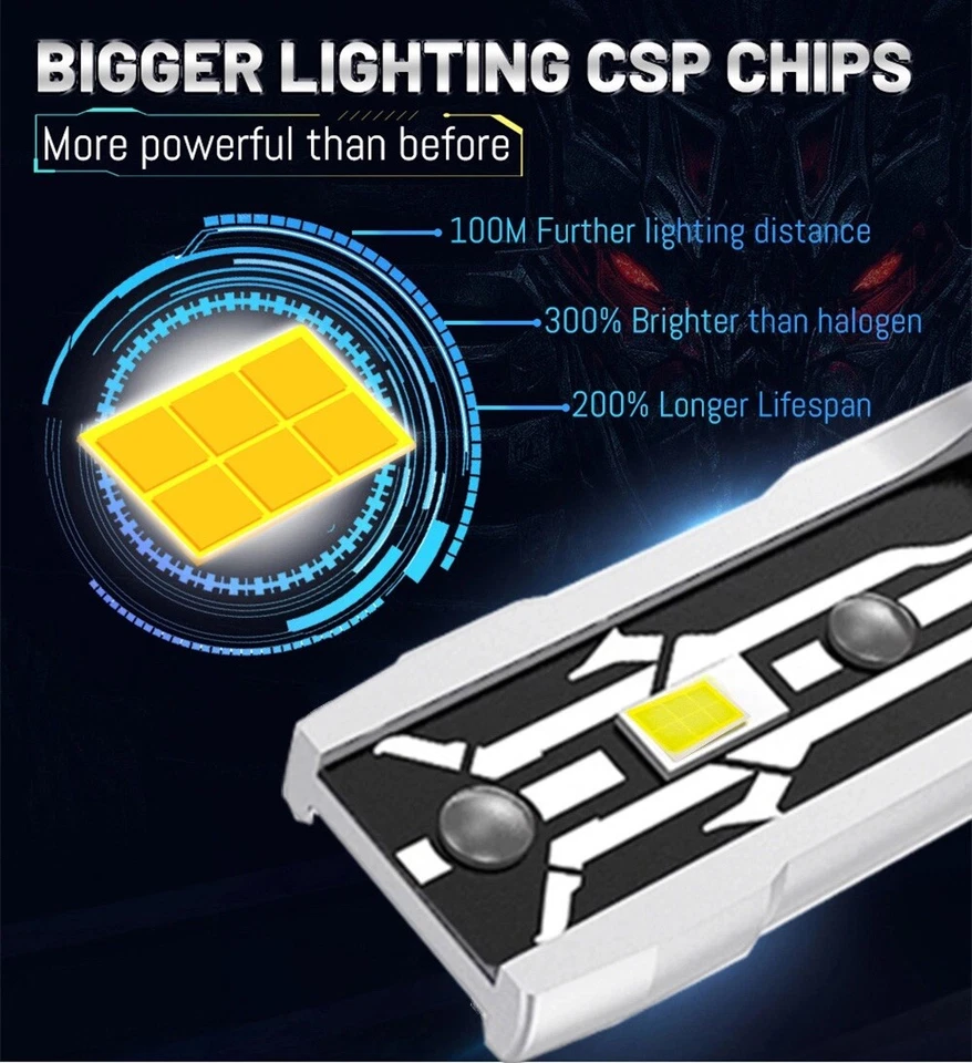 For Honda Odyssey 2011-2020 H11 Led Headlight Bulbs Replacement Light Bulb 5000k - Image 4 of 4