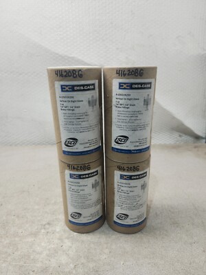 NEW IN BOX LOT OF 4 ESCO VERTICAL OIL SIGHT GLASS A-OSG3X250