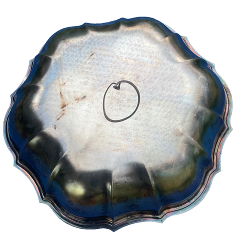Oneida USA Silver Plate Serving Bowl Dish 10" across Vintage - Picture 9 of 11