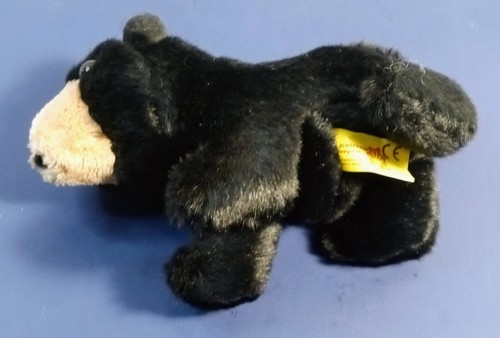 Folkmanis Mini Oso Negro Dedo Marioneta #2641 TOTALMENTE NUEVO Peluche Realista - Imagen 4 de 5