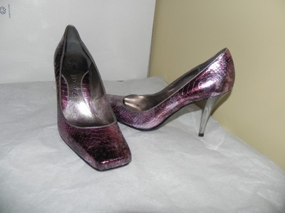 J. Renee Cady Purple Silver Heel Pumps size 7
