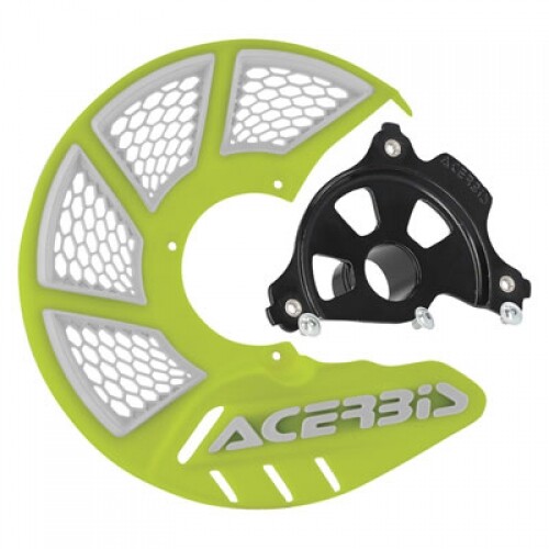 Acerbis XBrake Vented Front Disc Cover with Mounting Kit Flo Yellow