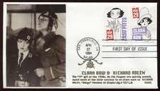 #2820,2824 29c Silent Screen Stars FDC Edsel Masonic Cachet Clara Bow G1670
