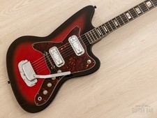 1966 Silvertone Silhouette 1478 Vintage Guitar, One-owner W/ Dearmond Gold Foil