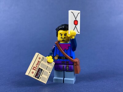 LEGO  Herold Bote Kurier Diplomat Postbote Brief MOC 10332 Mittelalter Ritter