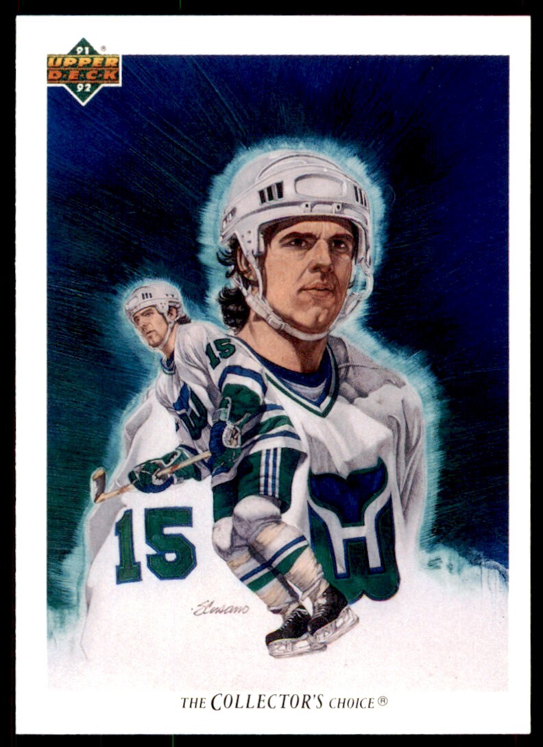 1991-92 Upper Deck French John Cullen . Hartford Whalers #84
