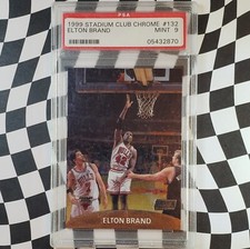 1999-01 Stadium Club Chrome Elton Brand #132  PSA 9 Rookie RC 
