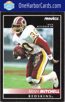 1992 Pinnacle Washington Redskins #60 Brian Mitchell