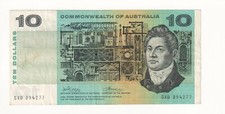 1972 Comm. of Australia $10 Banknote - Phillips/Wheeler - R304 - Fine - # 32823