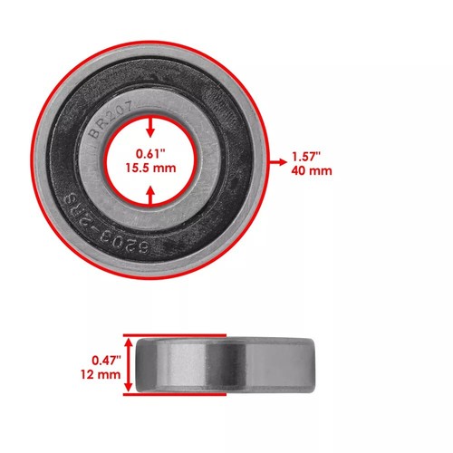 Brand New Caltric 756-3108 756-3103 Deck Pulley Bearings For MTD ZT-1850 - Picture 6 of 7