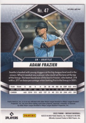 2022 MOSAIC PRIZMS PINK ADAM FRAZIER SEATTLE MARINERS PRIZM