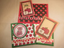 YOU ARE THE APPLE OF MY EYE! PAPER PIECING SCRAPBOOK MATS