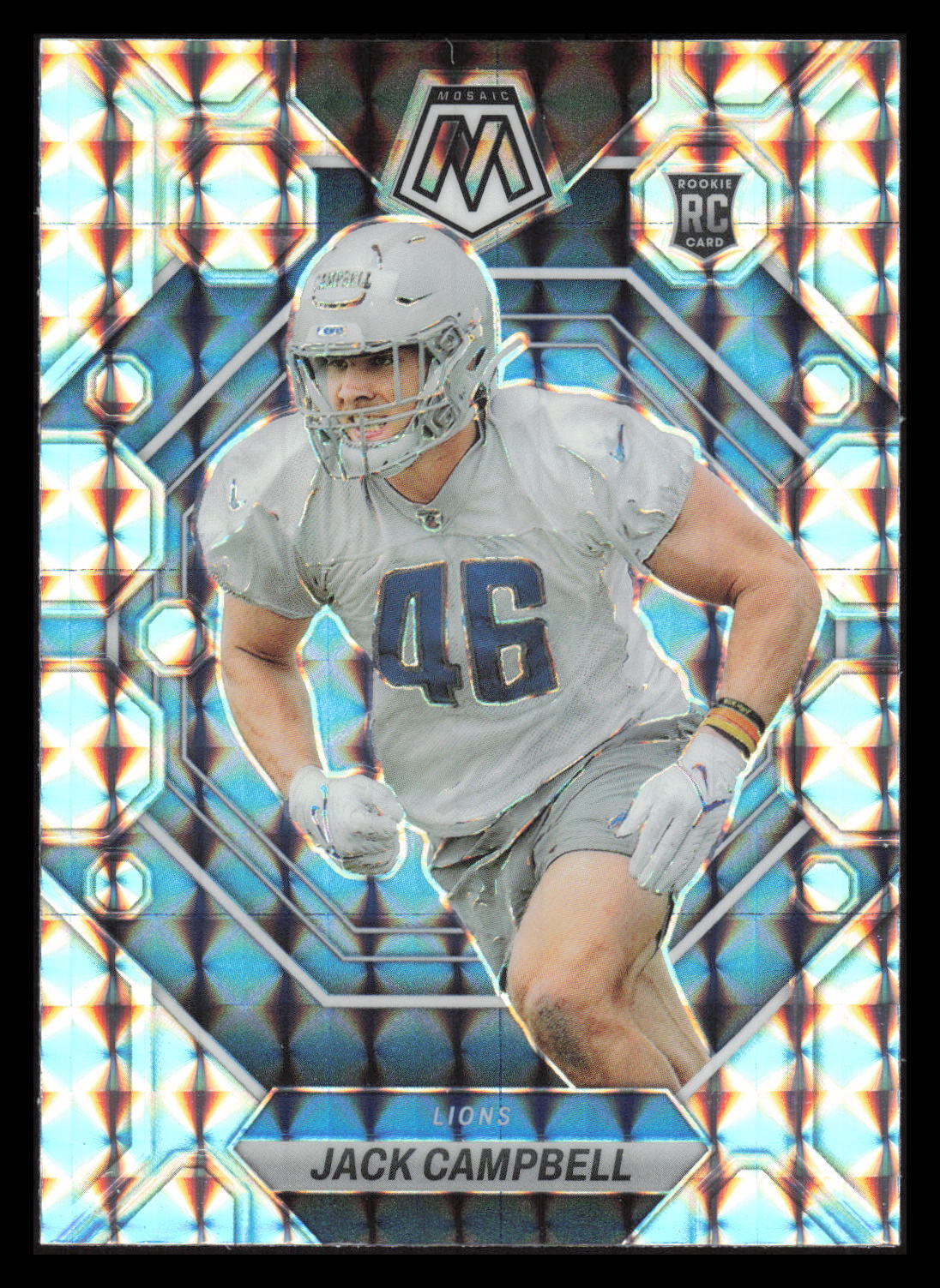 2023 Panini Mosaic #323 Mosaic Jack Campbell Detroit Lions Rookie