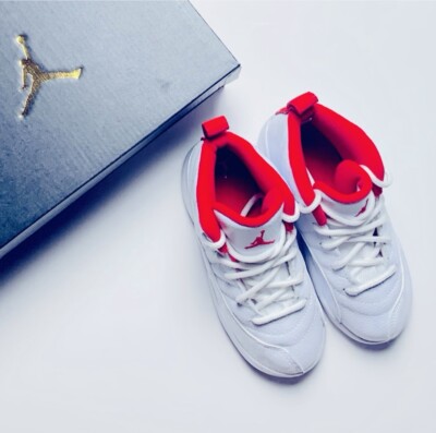 Air Jordan 12 Retro TD | Toddler Size 10C | White/Red | Worn Once
