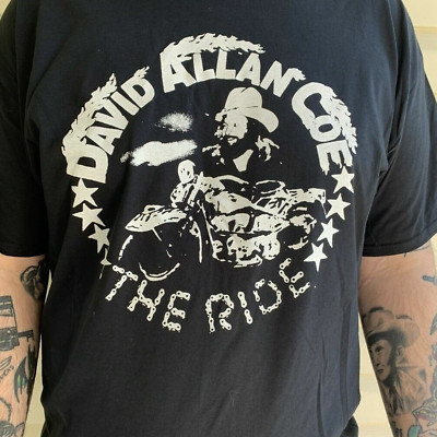 David Allan Coe the ride T-shirt black Short sleeve All sizes S to 5Xl XZ574