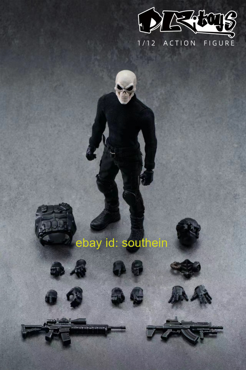 DLZ TOYS Special Forces First Bullet Skull Sergeant Long 6-inch