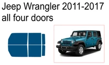 Premium Carbon Window Tint fits Jeep Wrangler 2011-2017 precut tint 