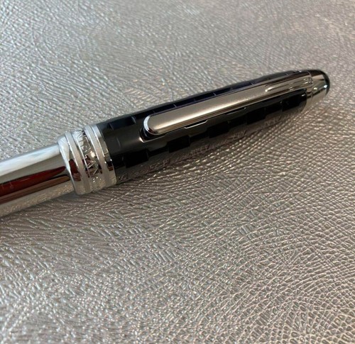 Montblanc Meisterstruck Ceramics Black Prisma Fountain Pen 103103 Gold 18K - Picture 3 of 6