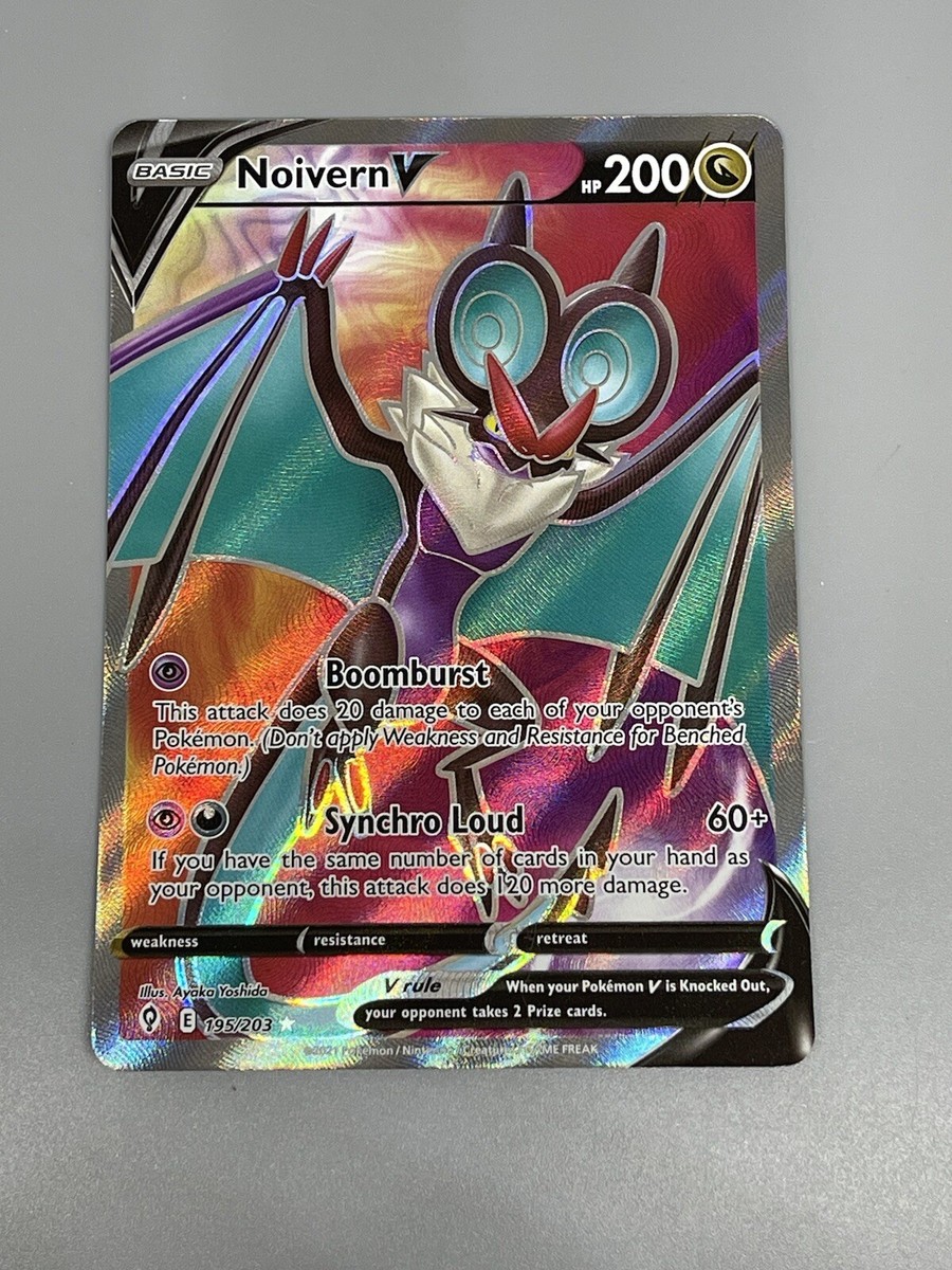 Noivern V Pokemon Evolving Skies TCG 195/203 Ultra Rare Full Art Holo Noivern V Pokemon Evolving Skies TCG 195/203 Ultra Rare Full Art Holo