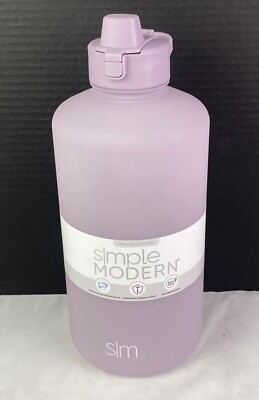Simple Modern 1-Gallon Water Bottle w Straw Lid with Ounce Markers Lavender Mist