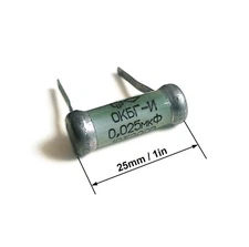 8pcs PIO Capacitor 0.025uF (0.022uF) 10% 200V KBG-i / K40Y-9 -Guitar Tone- USSR