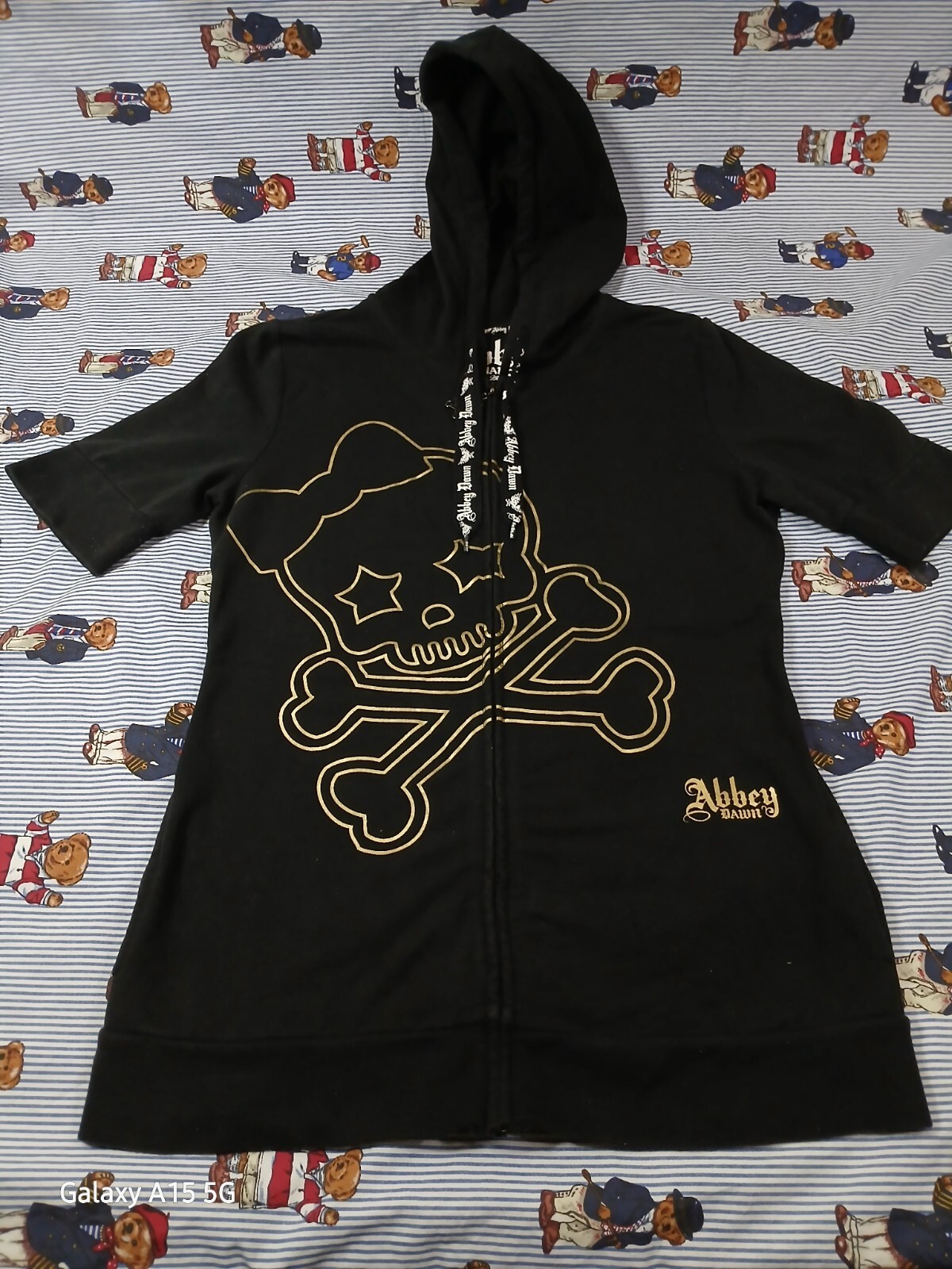 Abbey Dawn by Avril Lavigne Women's Full Zip Large Short Sleeve Jacket Hoodie