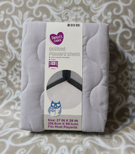 PARENT'S CHOICE Gray Quilted Playard Sheet