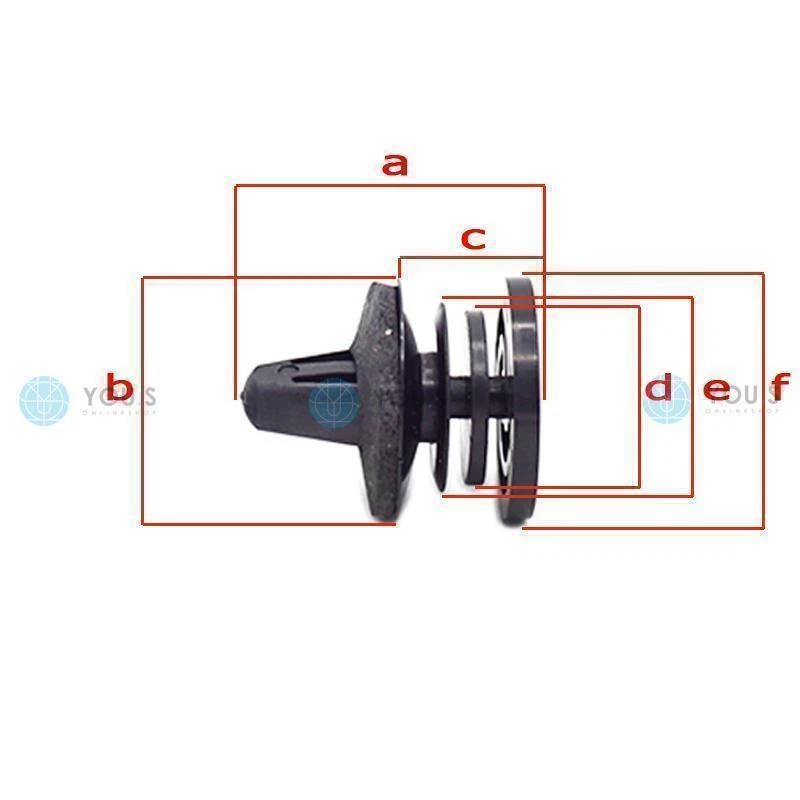 30 x YOU.S Revestimiento de puerta original clip de fijación para VW Golf III IV V Foto 3 de 3