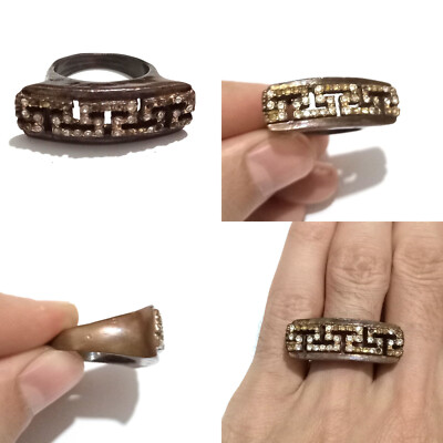VINTAGE RING STIL RÖMISCH EXTREM ARTEFAKT ANTIK ERSTAUNLICH ANTIK BRONZE