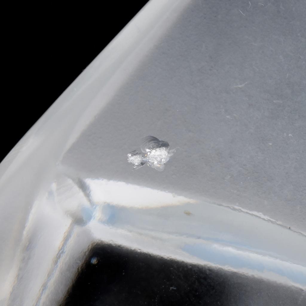 Lalique France Sylvie Love Birds Doves Frosted Crystal Flower Vase