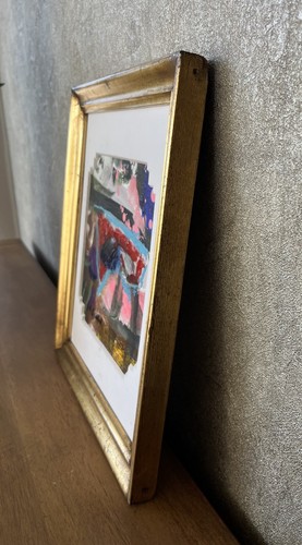 Danish Artist Rolf Gjedsted Abstract Composition Modern Art Berlin Frame - Picture 15 of 16
