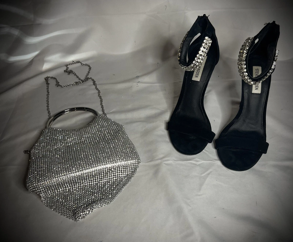 Steve madden top rhinestone heels