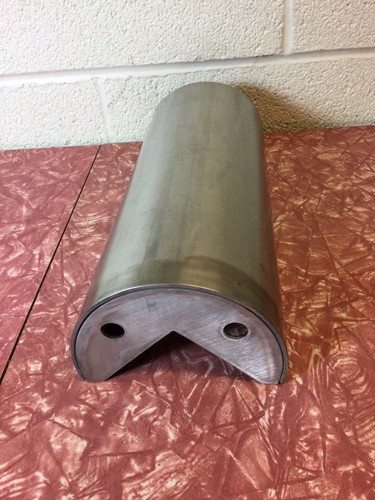 Protezione Angolo Mezzo Tondo Acciaio Inox Alta 12" Nuova Protezione Pavimento - Foto 3 di 5