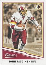 2017 Panini Classics John Riggins #/299 Washington Redskins Kansas HOF