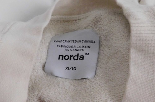 Felpa girocollo uomo The Norda 100% cotone biologico taglia XL panna - Foto 4 di 5