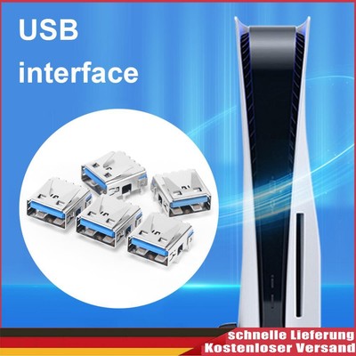 DE 5pcs USB Port Socket Accessories USB Port Socket Jack Connector for PS5 Conso