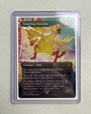 Traveling Chocobo (Borderless) Foil NM - Final Fantasy - MTG Englisch