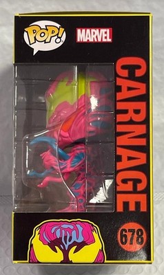 Funko Pop Marvel Black Light Carnage Figurine (678) for sale