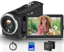 2.7K Video Camera Camcorder QHD 50MP YouTube Vlogging Camera 16X Digital Zoom...