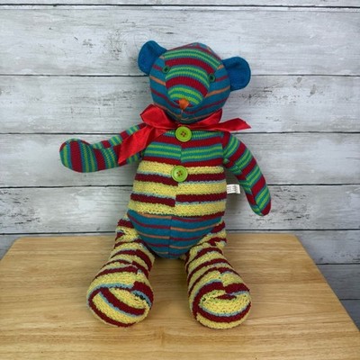 Mixed Media Sock Monkey Teddy Bearun