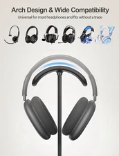 TopMade 5 in 1 Headphone Stand for Desk Wireless Charger & USB Charging Apple