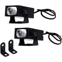 Eurowagens LED Motorrad Scheinwerfer Dual Color Abblendlicht Fernlicht Weiß Gelb
