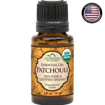 Natural Patchouli Essential Oil 15 ml - USDA Certified Organic for Rejuvenation