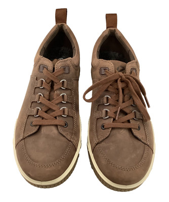 ECCO Men's US Size 8-8.5 Byway Tred Nubuck Low Top Sneakers Brandy Brown NWOT